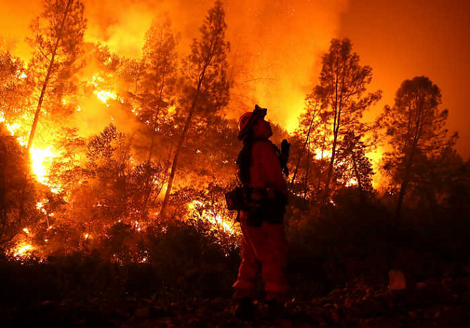 сша, калифорния, лесные пожары, Mendocino Complex Fire