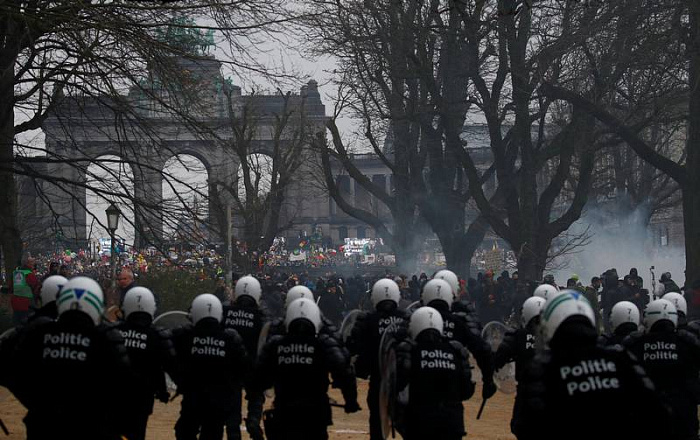 бельгия, коронавирус, ограничения, протесты, беспорядки