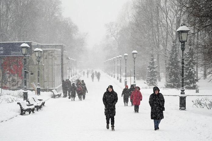 москва, циклон, ольга, снегопад