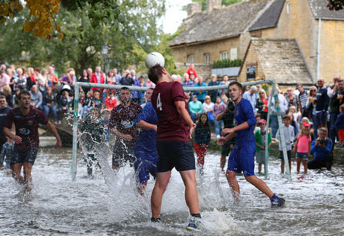 англия, футбол, вода, река