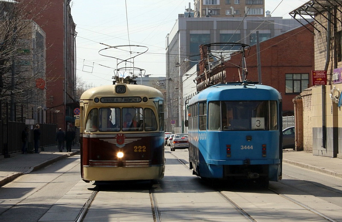 москва, трамвай, парад