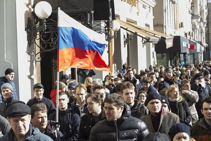 россия, протест, задержание