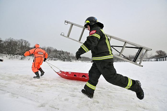 россия, москва, спасатели, учения, крещенские купания