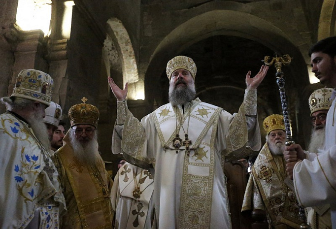грузия, патриарх, шио iii, интронизация