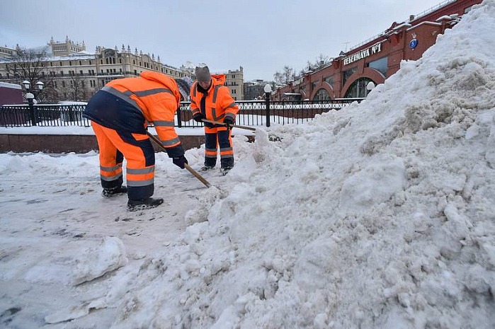 россия, москва, снегопад