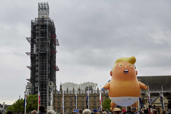 трамп, англия, лондон, протесты