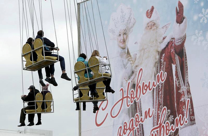 праздник, новый год, елка, дед мороз
