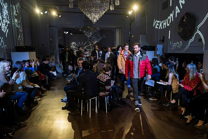 англия, мода, зима, пуховики, показ