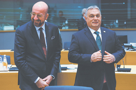 евросовет, председатель, шарль мишель, виктор орбан, венгрия, украинский конфликт