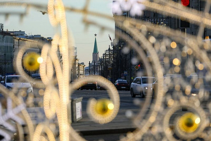 москва, новый год, украшения