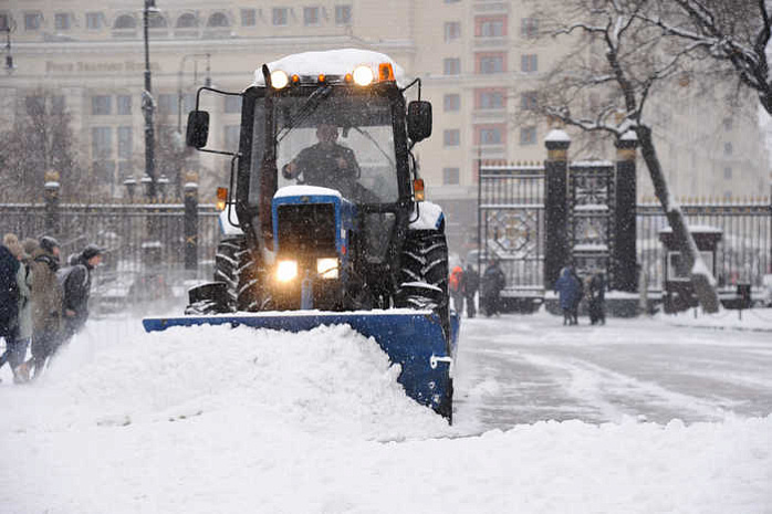 москва, снег, уборка