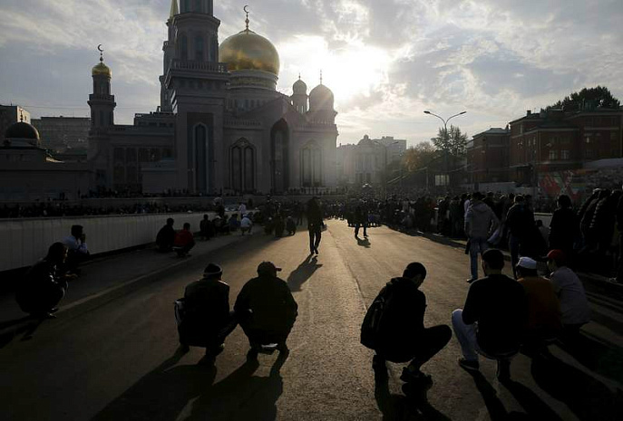 мусульмане, курбан-байрам, россия, москва