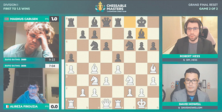 сетевой супертурнир chessable masters, карлсен, фирузджа