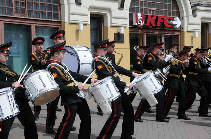 россия, москва, музыка, суворовцы, спасская башня