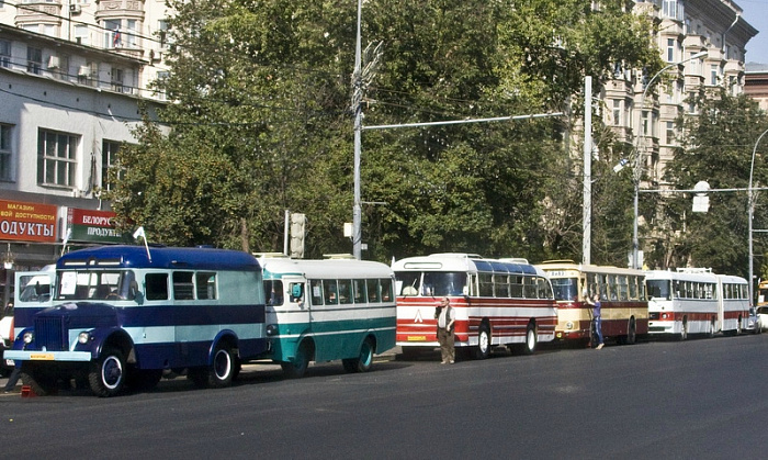 москва, транспорт, история, автобус, юбилей