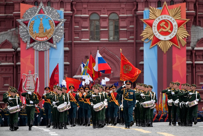 Россия, Москва, день победы, парад