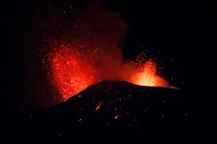 сицилия, вулкан, этна, извержение