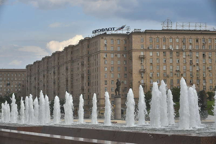 москва, фонтаны, сезон