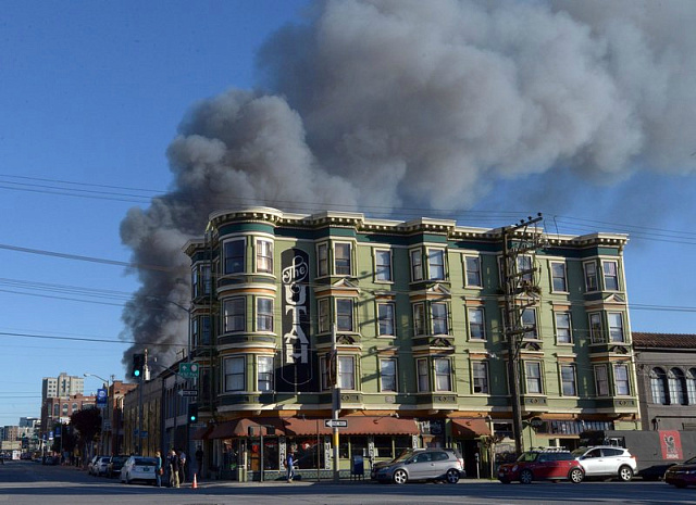 США, Сан-Франциско, пожар