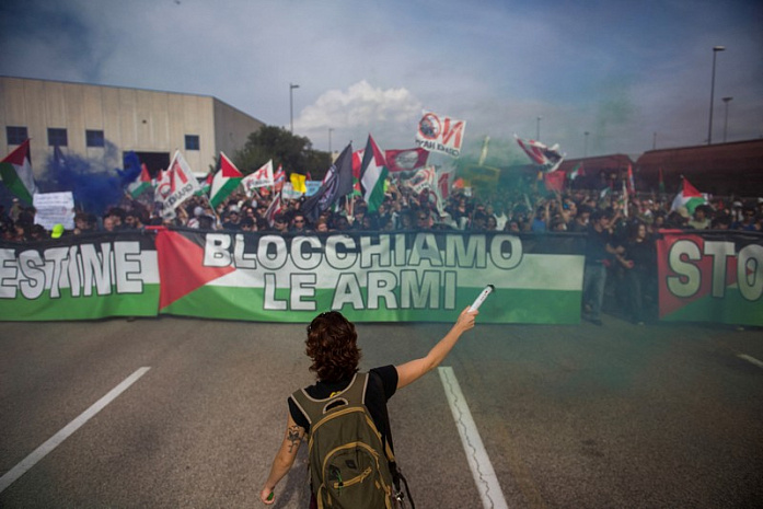 италия, протесты, палестина, поддержка