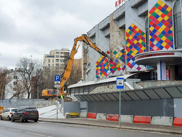 москва, киноцентр, соловей, демонтаж