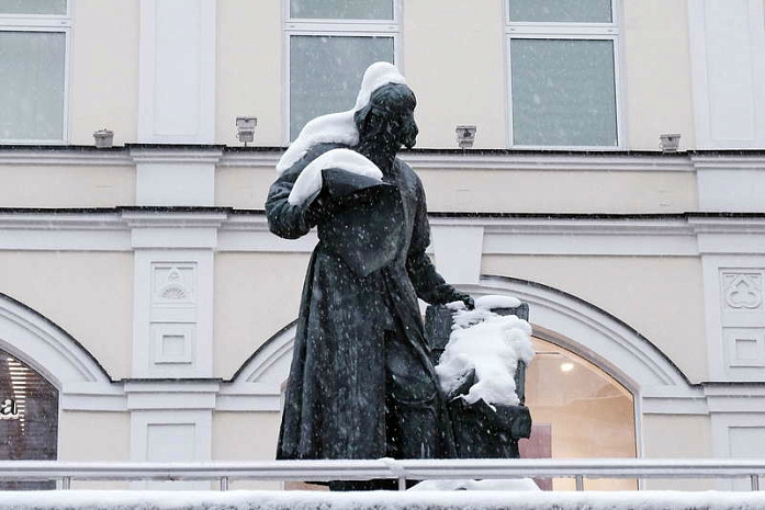 москва, снегопад