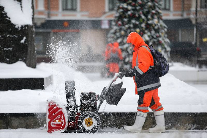 москва, снегопад, снег, уборка