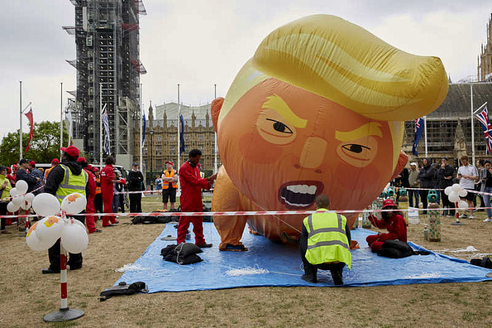 трамп, англия, лондон, протесты