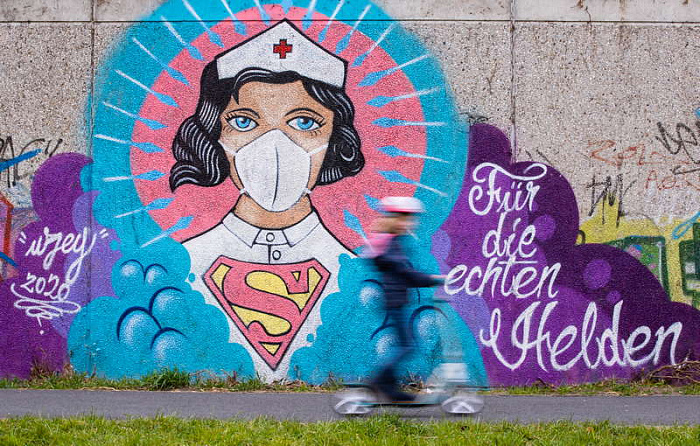 коронавирус, covid-19, германия, street art, граффити