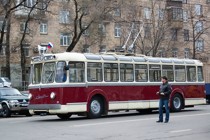 троллейбус, транспорт, город, москва