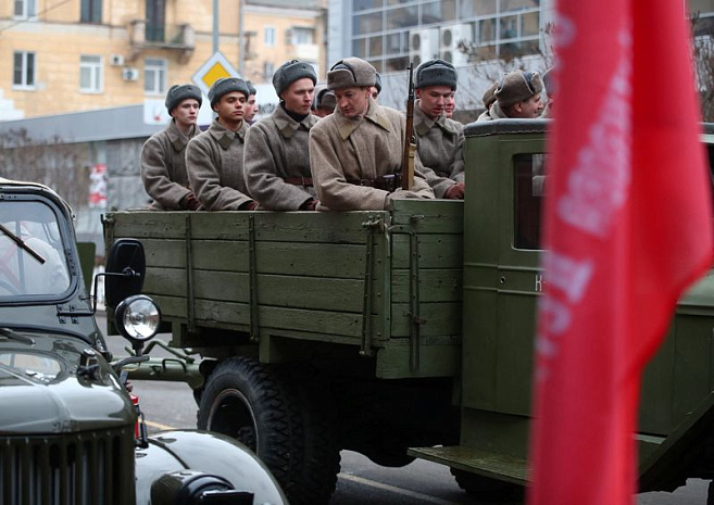 россия, сталинградская битва, юбилей, парад