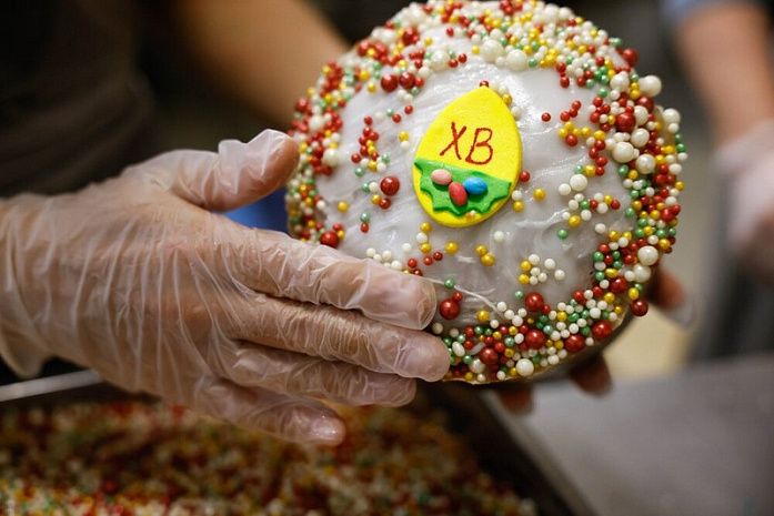 россия, москва, пасха, кулич